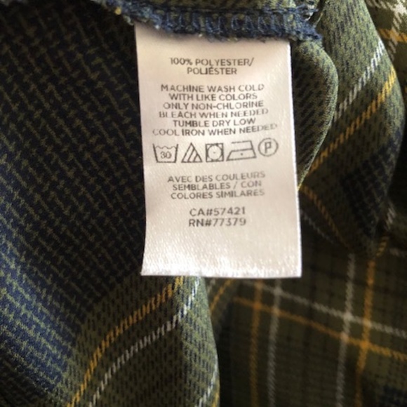 Ann Taylor Factory Top short sleeve green tie front XS - Picture 5 of 12